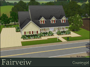 Sims 3 — Fairview by Countrygirl1 — Fairview- 4 Bedroom, 3 Bath home. Comes complete with attached garage, eat-in