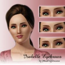 Sims 3 — Isabelle Eyebrows by MissDaydreams — Isabelle Eyebrows are designed for female sims only (teen - elder).