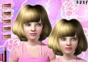 Sims 3 — Lipstick 05 for children by easysims — Hope that everybody likes it(*^__^*)