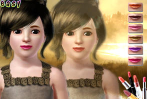 Sims 3 — Lipstick 03 for children by easysims — Hope that everybody likes it(*^__^*) 