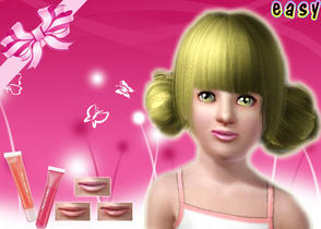 Sims 3 — Lipstick 01 for children by easysims — Hope that everybody likes it(*^__^*)