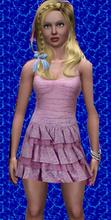 Sims 3 — DD06_Sweet ruffle dress by CandyDolluk — purple ruffle dress from teens to elders and color channel