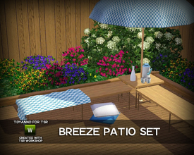 Sims 3 — Breeze Patio by tdyannd — A simple outdoor patio...