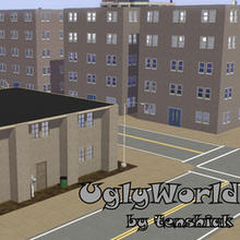 Sims 3 — UglyWorld by tenshiak — The name speaks for itself - full of crime and poverty, this place is far from something