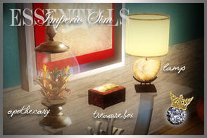 Sims 3 — 3DL Imperio Sim Il Mare Table Lamp by eddielle — 3DL Imperio Sim Il Mare Table Lamp