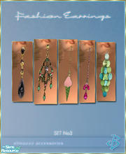 Sims 2 — Fashion Earrings [SET No3] by elmazzz — -This set includes 5 unique and fun fashion earrings. The earrings are