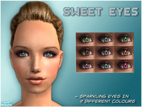 Sims 2 — Sweet Eyes by elmazzz — -Sparkling eyes in 9 different colors!