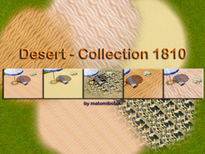 Sims 3 — Desert  -  Collection 1810 by matomibotaki — 5 different sand terrain paints for your landscape decoration.
