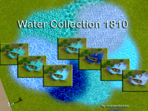Sims 3 — Water Collection 1810 by matomibotaki — Explore your creativity with this 7 water terrain paints. 6 different