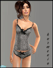 Sims 2 — Lace Trim Cami Panty 2 FOR TEEN by Harmonia — 