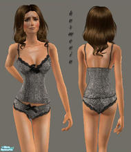 Sims 2 — Lace Trim Cami Panty 2 FOR ADULT/Y by Harmonia — 
