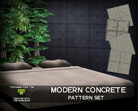 Sims 3 — Modern Concrete Pattern Set by tdyannd — A set of four modern concrete patterns as requested in the TSR Forums