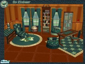 Sims 2 — Cashcraft Tudor Emerald by Eisbaerbonzo — A set mainly based on Cashcrafts Tudor Rose set. I fell in love with