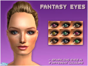 Sims 2 — Fantasy Eyes by elmazzz — -Sparkling eyes in 9 different colors!