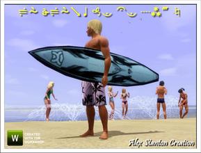 Sims 3 — Surfboard under the arm by alex_stanton1983 — Set out to conquer the ocean with your surfboard under the arm.