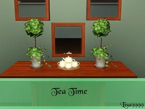 Sims 3 — Tea for One by lisa9999 — Sculpture tea set. Lisa9999 TSRAA