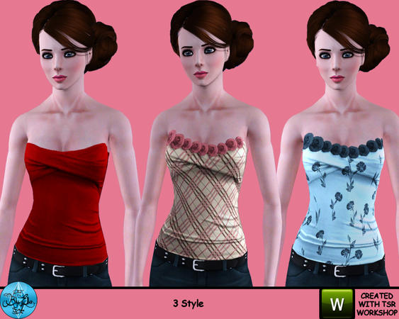 Sims 3 — BluElla - Rose Set -Top- by BluElla — BluElla - Rose Set -Top-