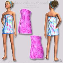 Sims 3 — Towel with Recolourable Toe Polish Nail for Teens by sosliliom — three colours channels ~ handpainted towel with