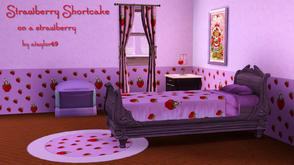 Sims 3 — Shortcake on Strawberry by ataylor69 — Shortcake sitting on a Strawberry with little strawberries surrounding