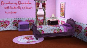 Sims 3 — Strawberry Shortcake with butterfly by ataylor69 — Strawberry Shortcake inside a heart with a butterfly. Little