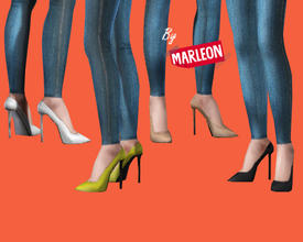 Sims 3 — pointy high heels by marleon — 