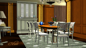 Sims 3 — Clive Dining  by ShinoKCR — Here comes the matching Dining inspired by Furniture of Clive Christian Includes
