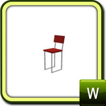 Sims 3 —  by lilliebou — Bar Chair; two recolorable parts; comes with two variations