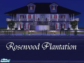 Sims 2 — Rosewood Plantation by Sims_are_the_best — This large southern plantation, complete with circular driveway is