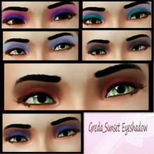 Sims 3 — Greda_Sunset Makeup by Greda — This is a Really Beautiful set!