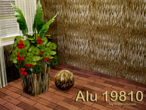 Sims 3 — Alu 19810 by matomibotaki — Metal pattern in 3 colors, dark yellow, brown and beige, 3 channel, to find under