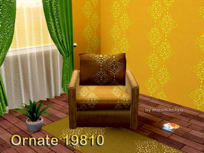 Sims 3 — Ornate 19810 by matomibotaki — Pattern in light colors light brown, peach and light yellow, 3 channel, to find