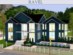 Sims 3 — Ravel by lilliebou — Hi! Here are some details about this house: First floor: -Living room -Dining room -Kitchen