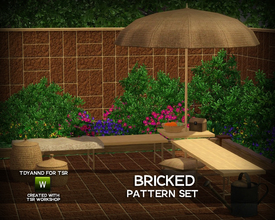 Sims 3 — Bricked Pattern Set by tdyannd — 