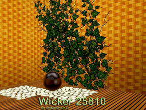Sims 3 — Wicker  25810 by matomibotaki — Wicker pattern in orange, light brown and light yellow, 3 channel, to find under