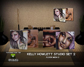 Sims 3 — Kelly Howlett Studio Set Floor 2  by tdyannd — Part of the second set of paintings requested in the TSR Forums