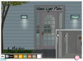 Sims 2 — House Plate Lights by DOT — 