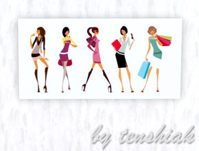 Sims 3 — Glamour Girls by tenshiak — 2 tile picture.