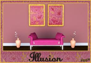 Sims 3 — Illusion  by ziggy28 — Illusion a set of two paintings. Cloned from the Maxis 'PaintingModern'. Recoloured frame