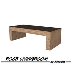 Sims 3 — Rose Livingroom_Coffee Table by mensure — Rose Livingroom_Coffee Table by mensure. Recolorable. You can find it