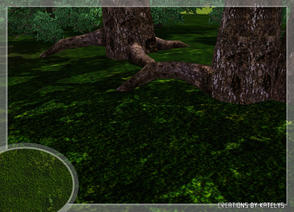 Sims 3 — Deer park - Mossy grass by katelys — Mossy grass terrain.