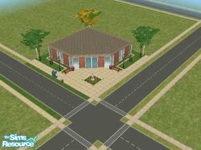 Sims 2 — Coner Store by cat26 — Coner Store - Food store. fully decorated and landscaped. Maxis content only! Please do