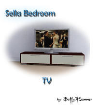 Sims 3 — BuffyASummer_Sella_Bedroom_TV by BuffSumm — created by BuffyASummer