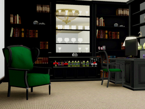 Sims 3 — Homeoffice by ShinoKCR — Here is the Homeoffice inspired by Clive Christian. Included: desk, deskset, armchair,