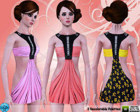 Sims 3 — BluElla - Dream Set -Dress 2- by BluElla — BluElla - Dream Set -Dress 2-