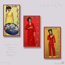 Sims 3 — Asian Paintings by sosliliom — 3 paintings in 1 pack