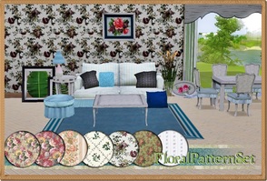 Sims 3 — V# FloralPatternSet by vidia — V# FloralPatternSet