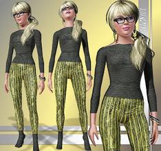 Sims 3 — Tgm-Dress-18 by TugmeL — Teen Female Dress-18 His set has 1 outfits *Thank you for mesh credit By SandraR 