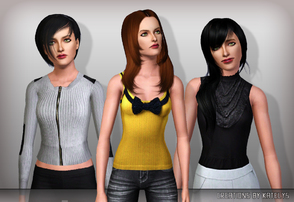 Sims 3 — FS 51 - Ethel by katelys — 3 new tops for adult and young adult females. Enjoy:)