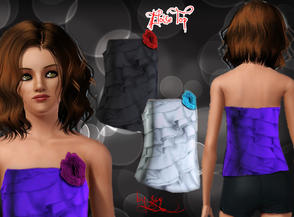 Sims 3 — Eloise Top by SouR_CherrY_GirL — 2 recolorable palette happy simming (: