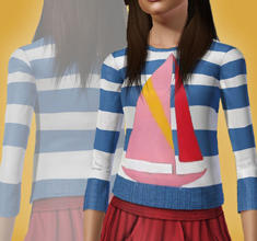 Sims 3 — Forever 21 Sail Away Sweater by ancsie18 — Forever 21 Sail Away Sweater as seen on Rachel Berry (Lea Michele) in